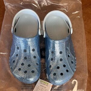 Unisex Crocs- blue glitter.  New with tags.  Never worn!